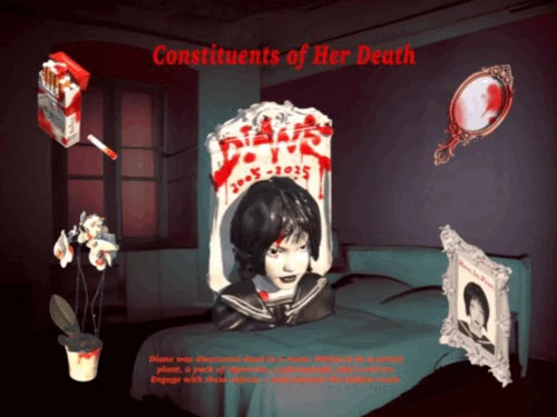 Interactive Video Installation “彼女の死に構成する物質” 2025.09